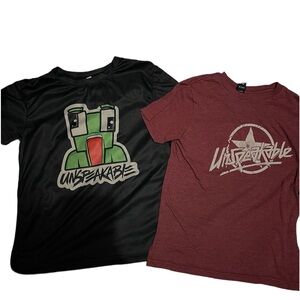 Lot of 2 Size Small Unspeakable “Preston”  Youth Unisex Tee